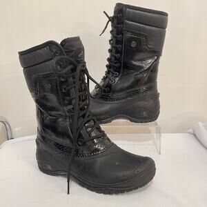 The North Face Mid Calf Winter Snow Boots Womens 7 Waterproof Lace Up Lined